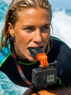 Bite Mouth Mount Kit with Neck Lanyard&Floaty for GoPro 13/12/11/10/9/8/7/6/5 Insta360 & DJI| Surfing Diving